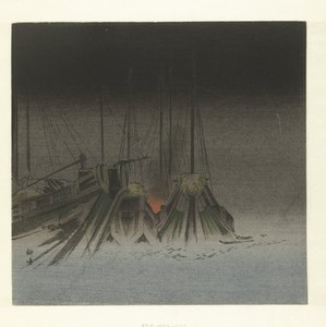 Schepen bij nacht
