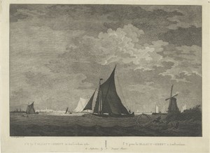 Schepen op het IJ bij het Blauwhoofd te Amsterdam, 1762