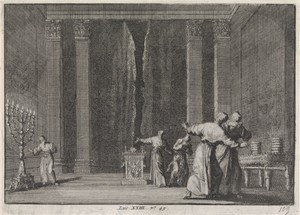 Scheuring van het voorhangsel in de tempel van Jeruzalem