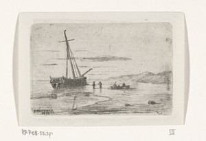 Schip voor de kust