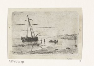 Schip voor de kust