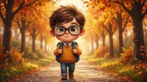 School Boy Autumn