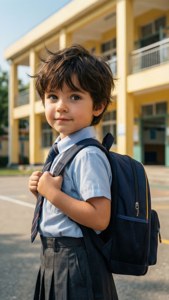 School Boy Gaze