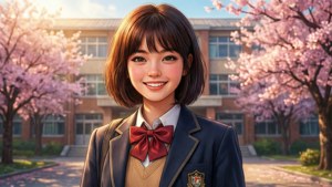 School Girl Smile