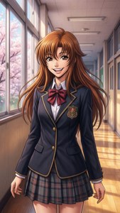 School Hallway Smile