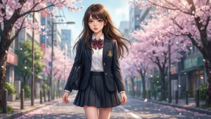 Schoolgirl in Shibuya