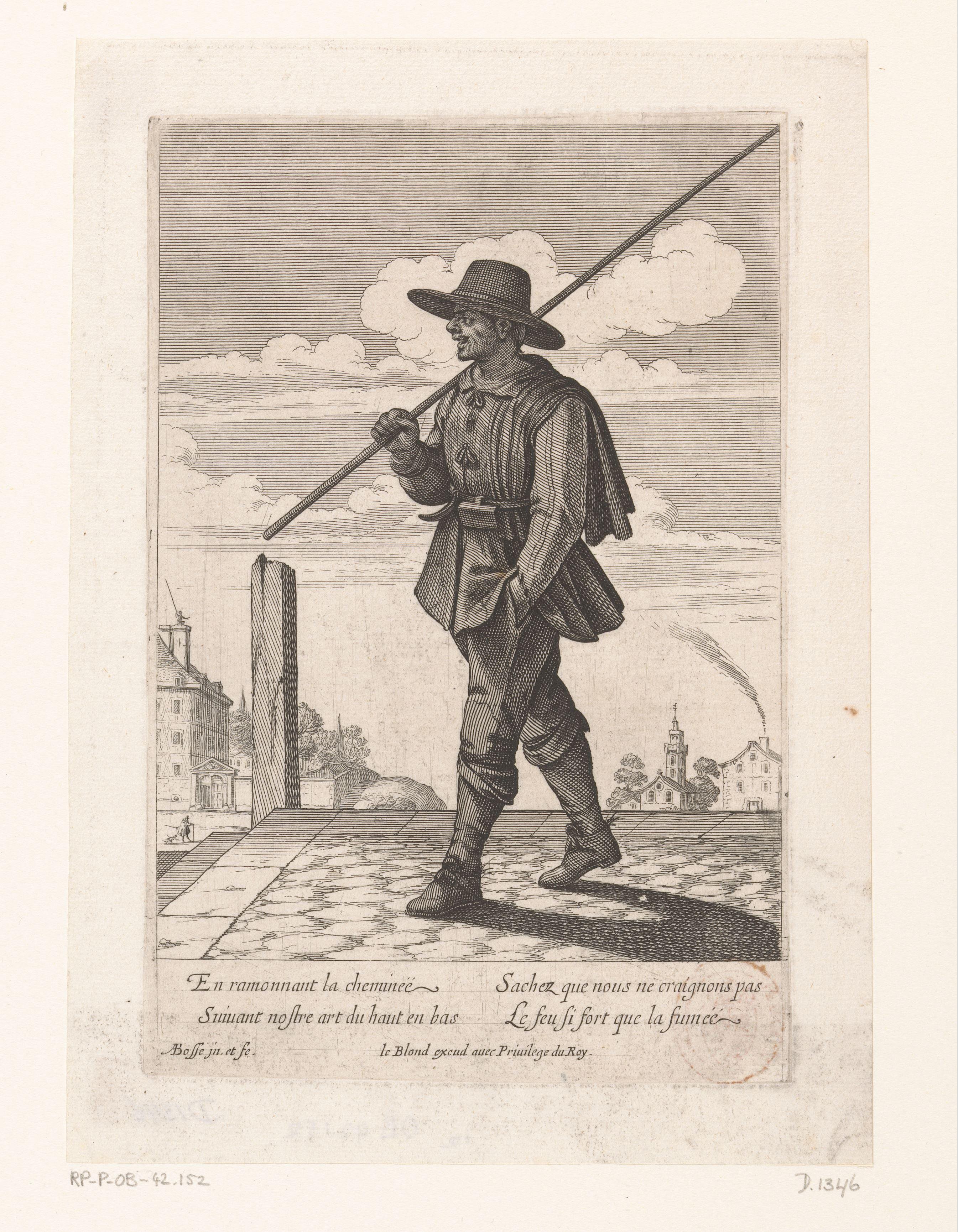 Schoorsteenveger by Abraham Bosse