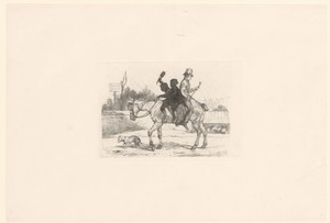 Schoorsteenvegers op een paard
