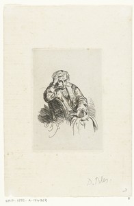 Schrijver met pen in zijn mond