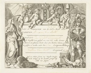 Schuttersbrief van Amsterdam ten name van kapitein Adriaan van Aalst