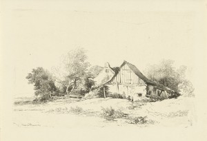 Schuur aan de waterkant