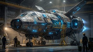 Sci-Fi Spaceship Hangar