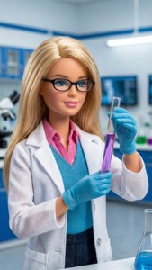 Scientist Barbie in Lab