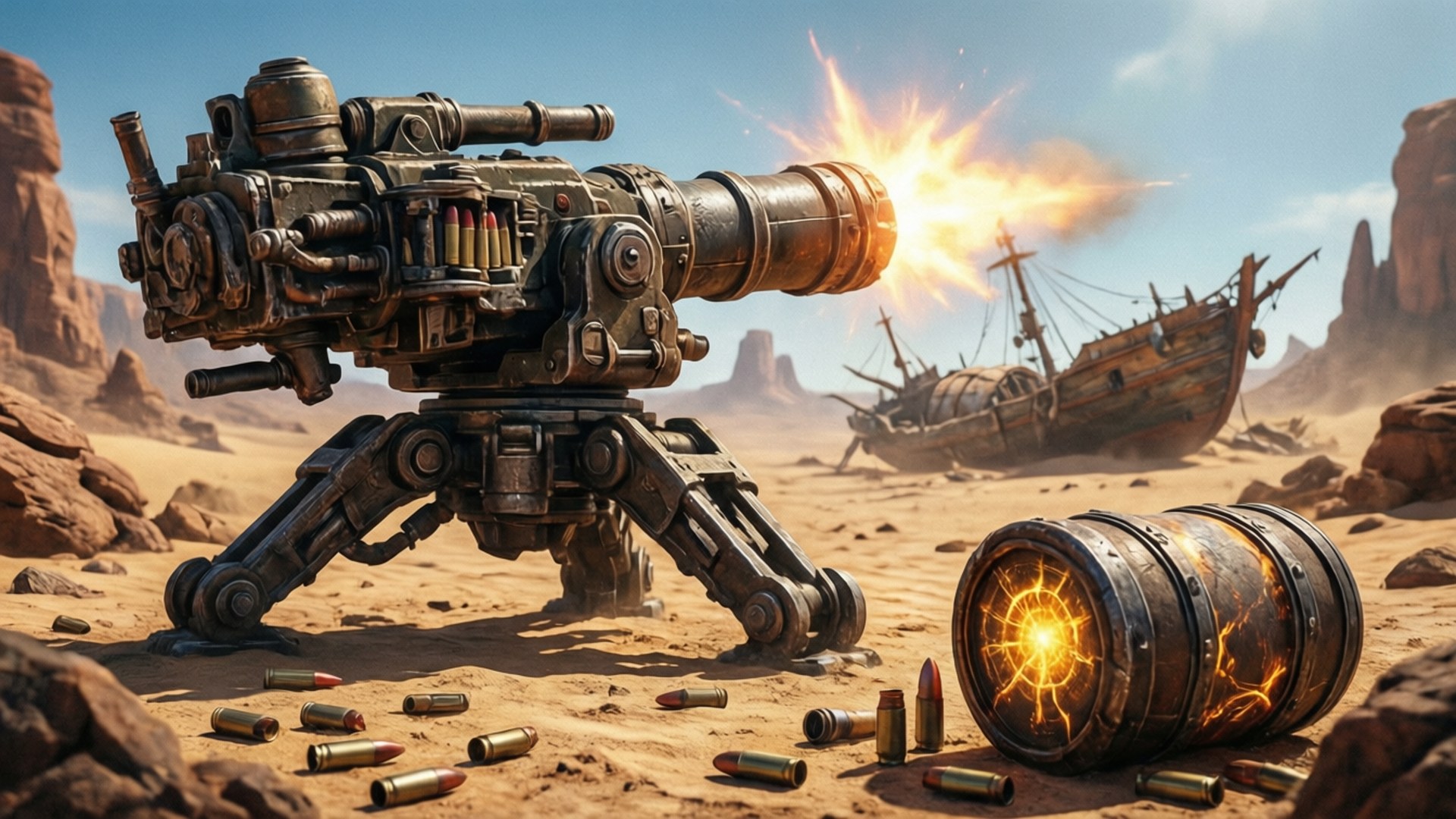 Scorch Cannon Emplacement by Wallpapers.art Studio