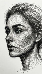 Scribble Line Portrait