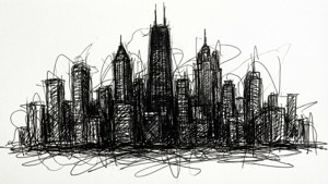 Scribble Skyline