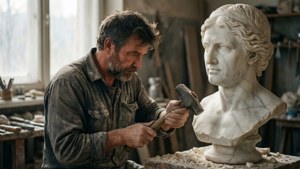 Sculptor at Work