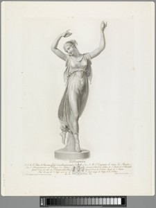 Sculptuur van een danseres