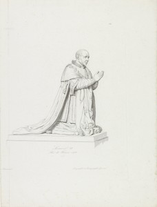 Sculptuur van Lodewijk XI, koning van Frankrijk