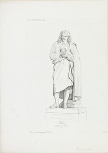 Sculptuur van Molière
