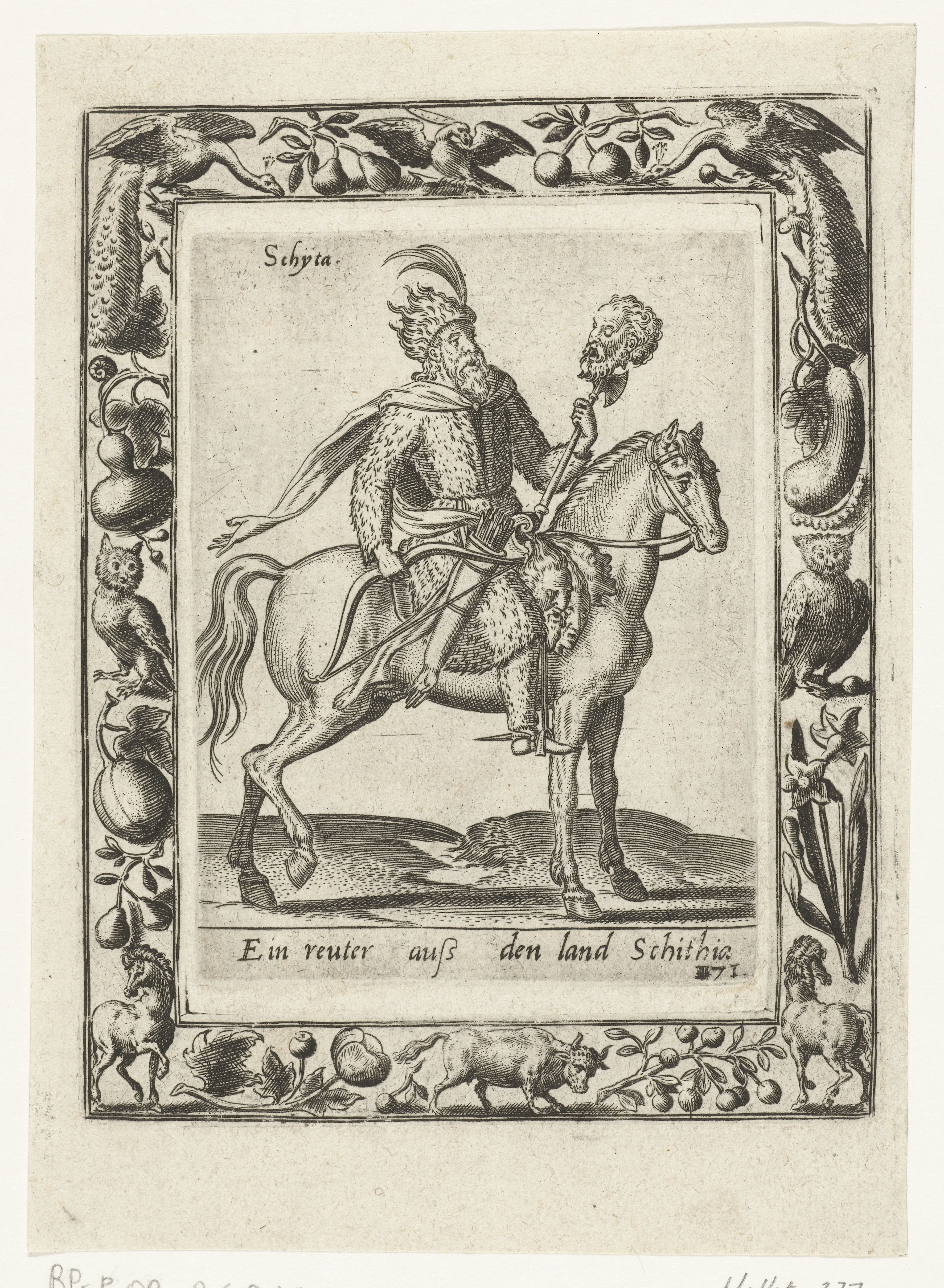Scythische ruiter by Abraham de Bruyn