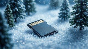 SD Card in Snow