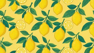 Seamless Lemon Pattern