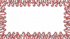 Seamless Mini Candy Cane Border