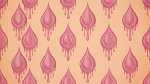 Seamless Pink Drip Pattern