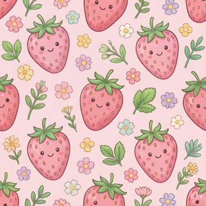 Seamless Strawberry Pattern