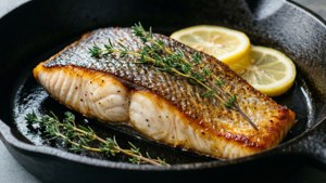 Seared Halibut Skillet