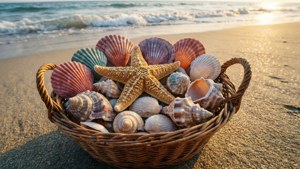 Seashell Basket Beach