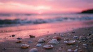 Seashell Sunset Serenity