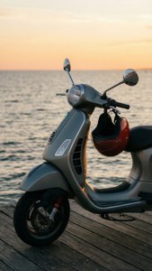 Seaside Pier Vespa