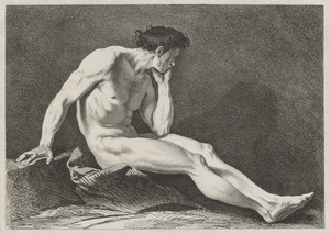 Seated Man with Head in Hand