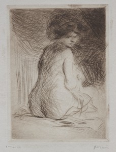 Seated Nude Woman from the Back