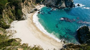 Secluded Beach Drone