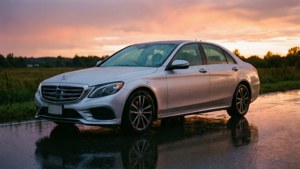 Sedan Reflecting Sunset