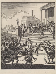 Seianus, prefect onder keizer Tiberius, wordt mishandeld en gewurgd, 31 v.C.