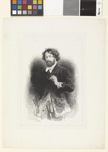 Self-Portrait Holding a Cigarette