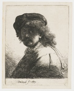 Self-portrait in a Cap and Scarf