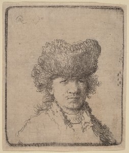 Self-Portrait in a Fur Cap
