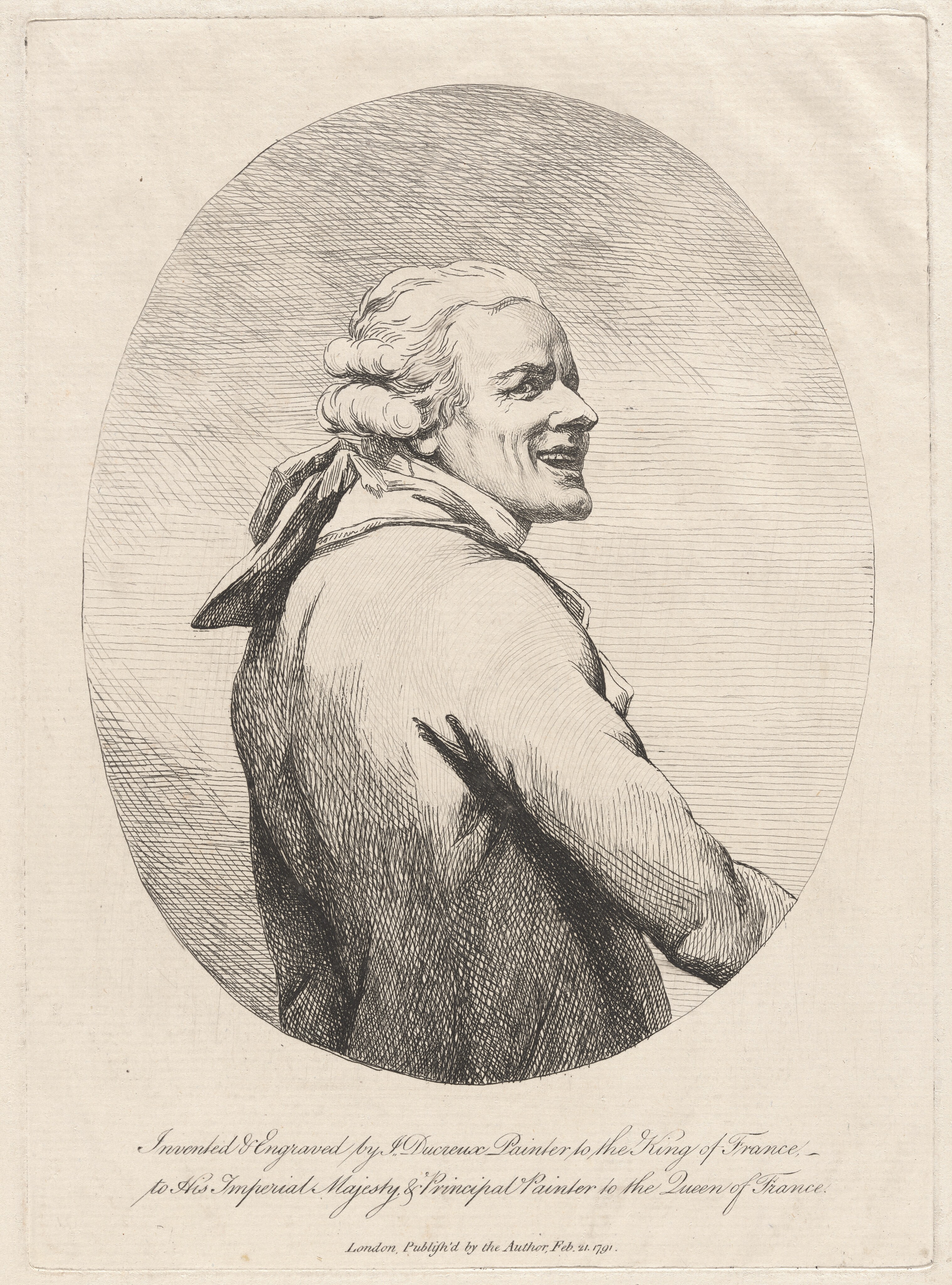 Self-Portrait, Laughing (Le rieur) by Joseph Ducreux