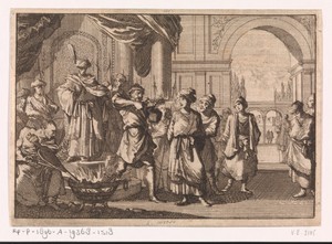 Selim IV, shah van Perzië, laat zijn broer blind maken door een gloeiend ijzer, 1694