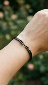 Semicolon Bracelet Closeup