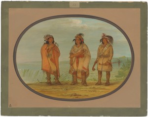 Seneca Chief, Red Jacket, with Two Warriors