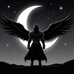 Sephiroth Moon Silhouette