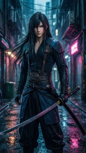 Sephiroth Neon Rain