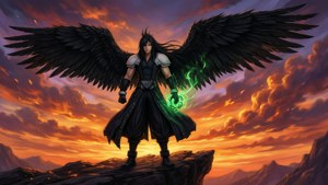 Sephiroth Sunset Wings