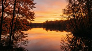 September Sunset Lake